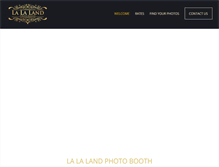 Tablet Screenshot of lalalandphotobooth.com